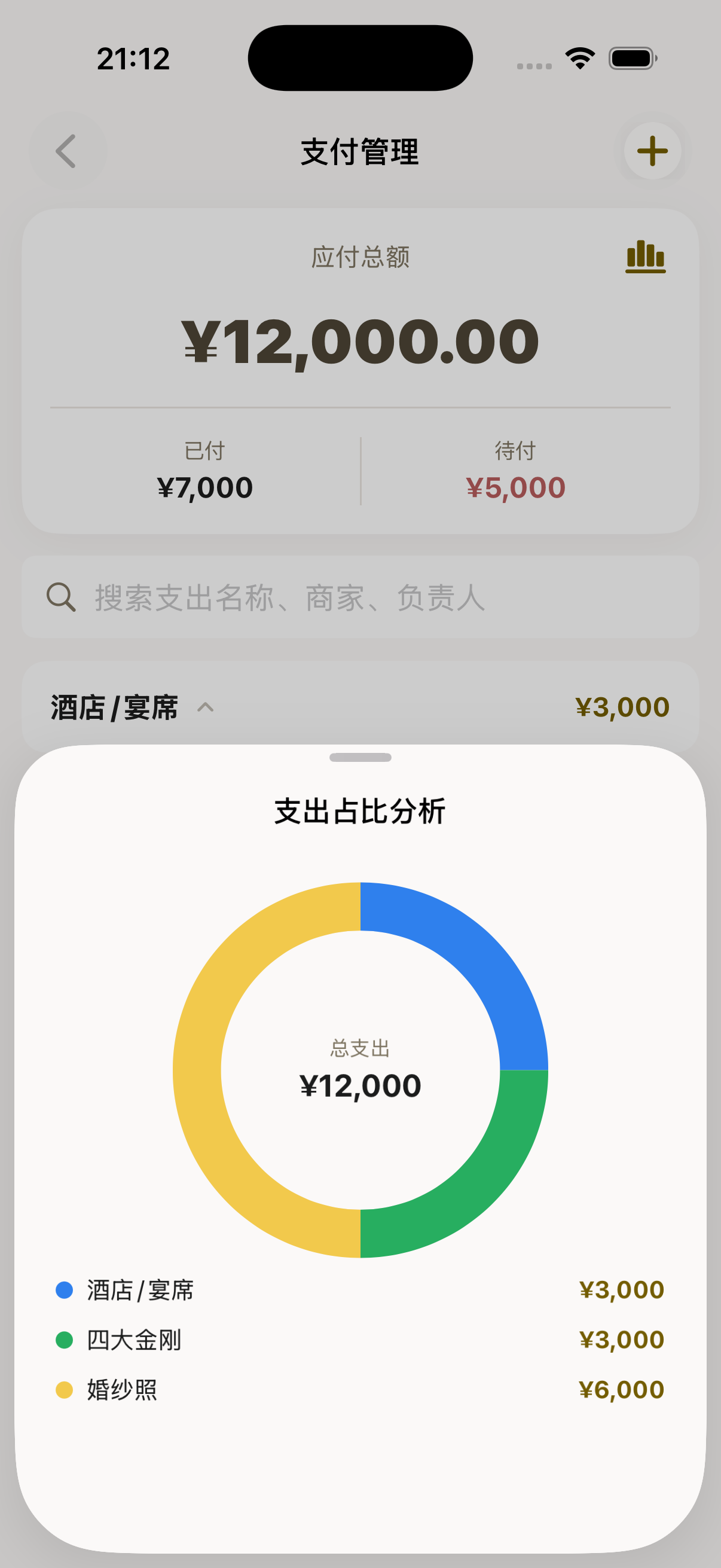 支出明细